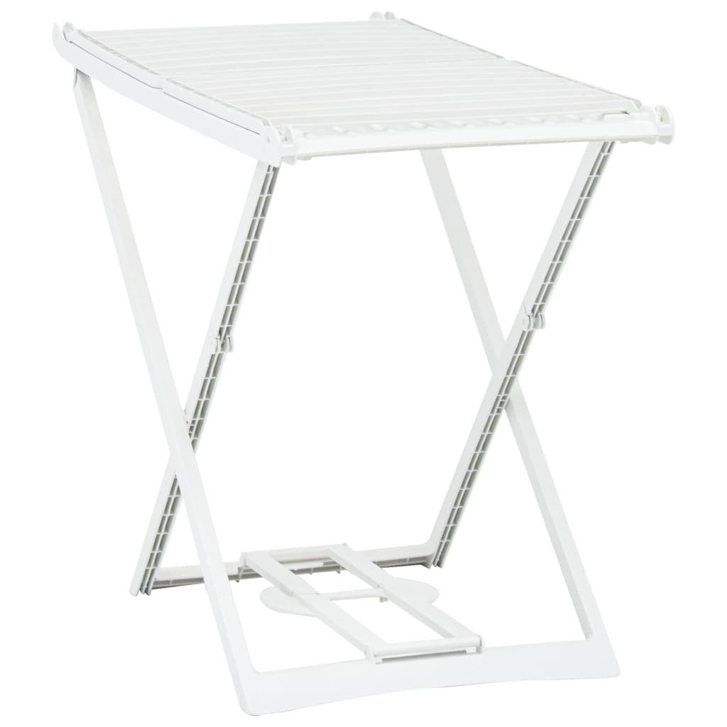Étendoir à linge pliable blanc plastique