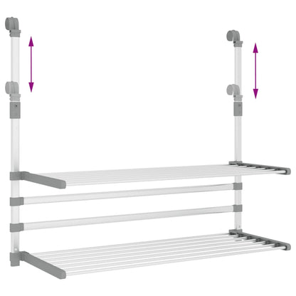 Séchoir à linge pour balcon en aluminium