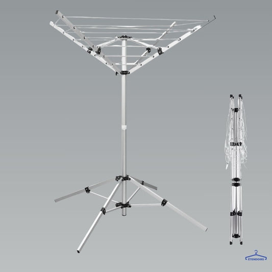 Étagère de rangement pliante sur pied pour vêtements