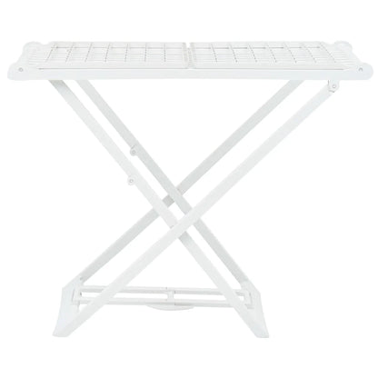 Étendoir à linge pliable blanc plastique