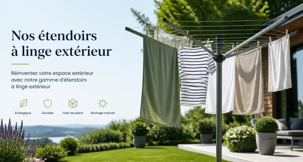 Nos étendoirs à linge extérieur