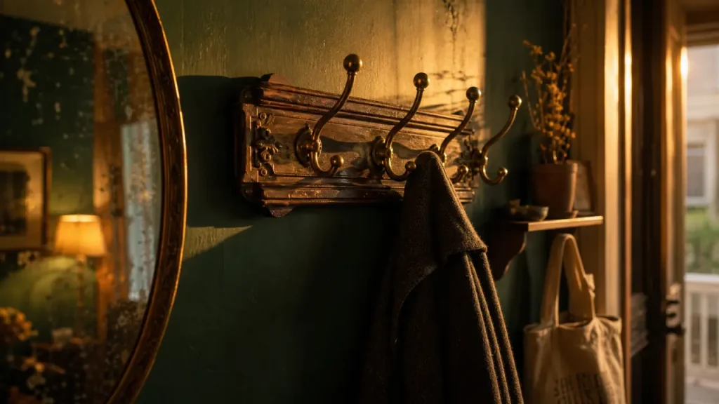 Porte-manteau mural vintage : comment choisir entre style industriel, bois et laiton