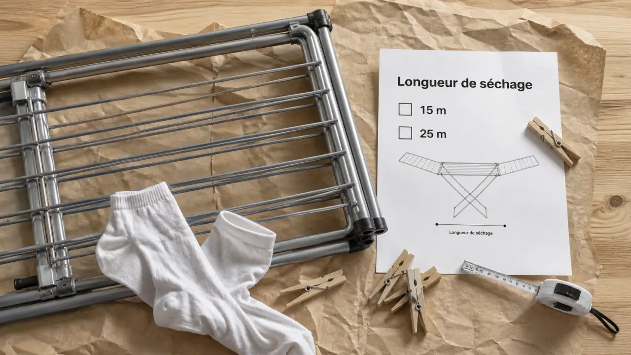 Amazon étendoir à linge pliable pour séchage, mural ou tour, barres et pinces