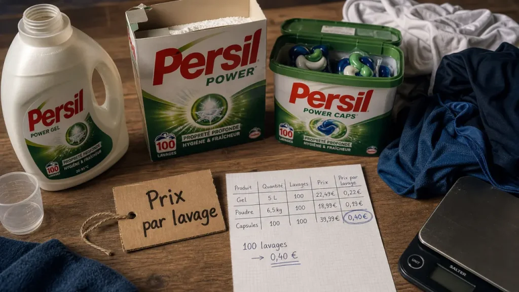 Lessive Persil : liquide, poudre, capsules ou Discs 4-en-1, le bon format selon votre linge