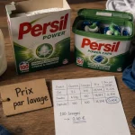 Lessive persil liquide, poudre et capsules 4-en-1, prix par lavage comparé