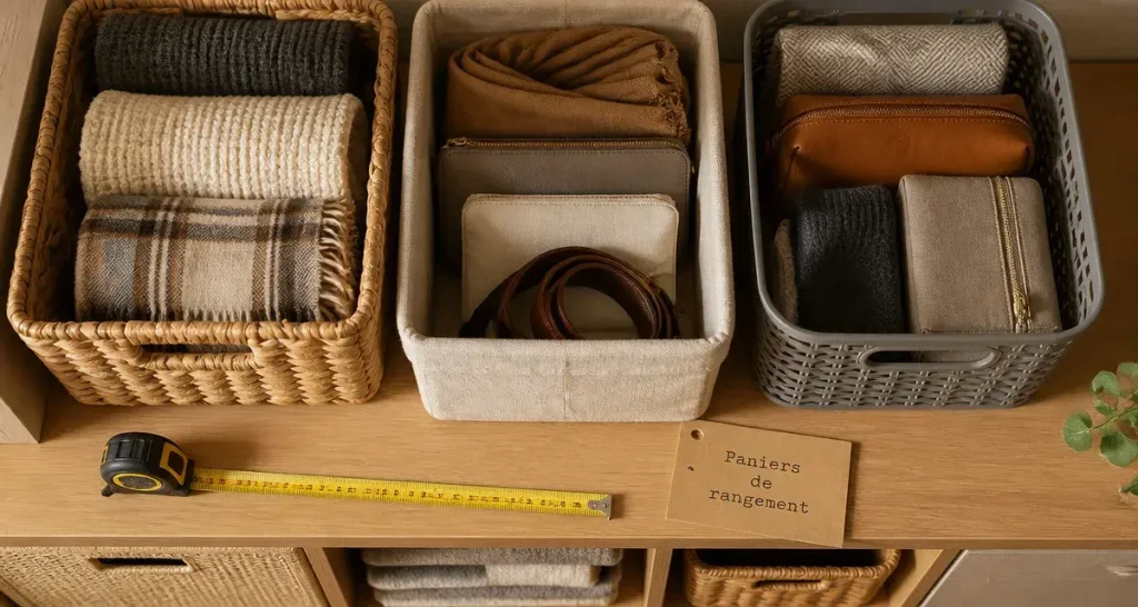 Paniers de rangement : 4 critères essentiels pour organiser vos espaces sans encombrement