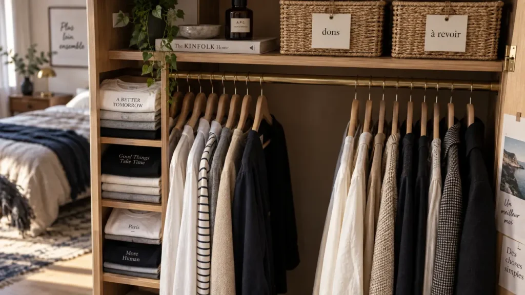 Organisation dressing : le tri qui libère de la place sans sacrifier votre style