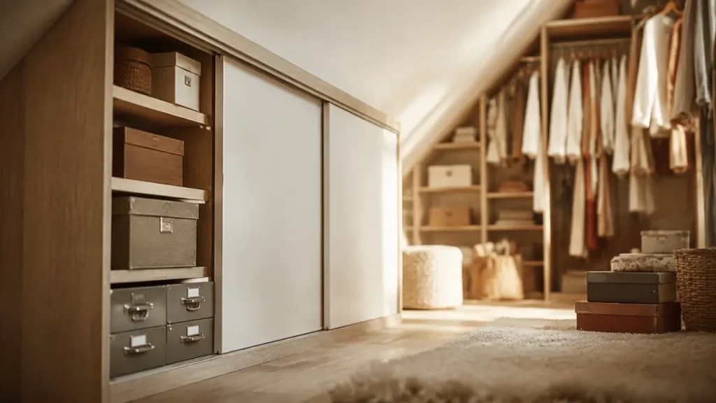 Placard sous pente : choisir entre modulable, sur mesure ou DIY selon la hauteur utile