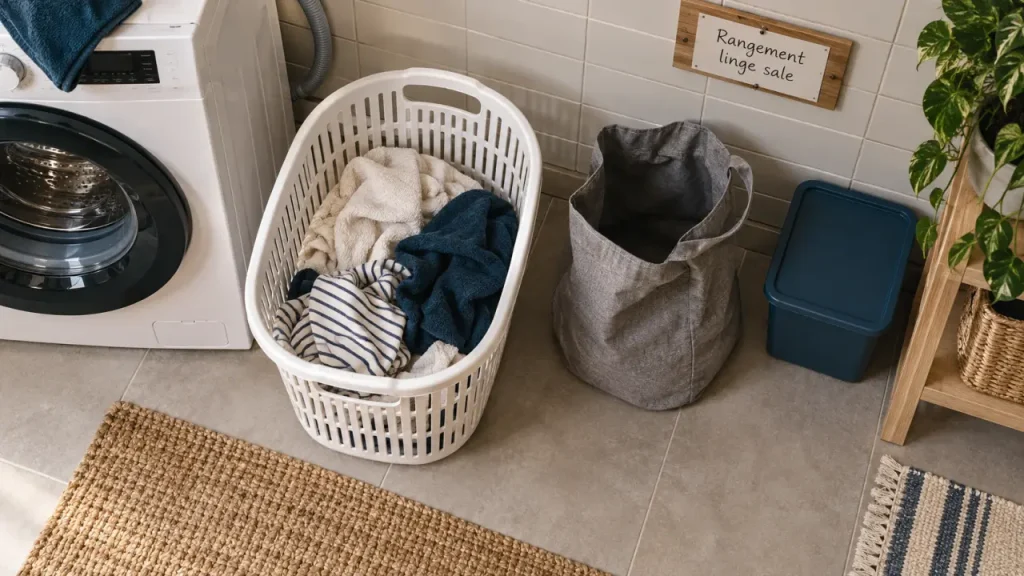 Rangement linge sale : le mauvais couvercle qui retient l’humidité