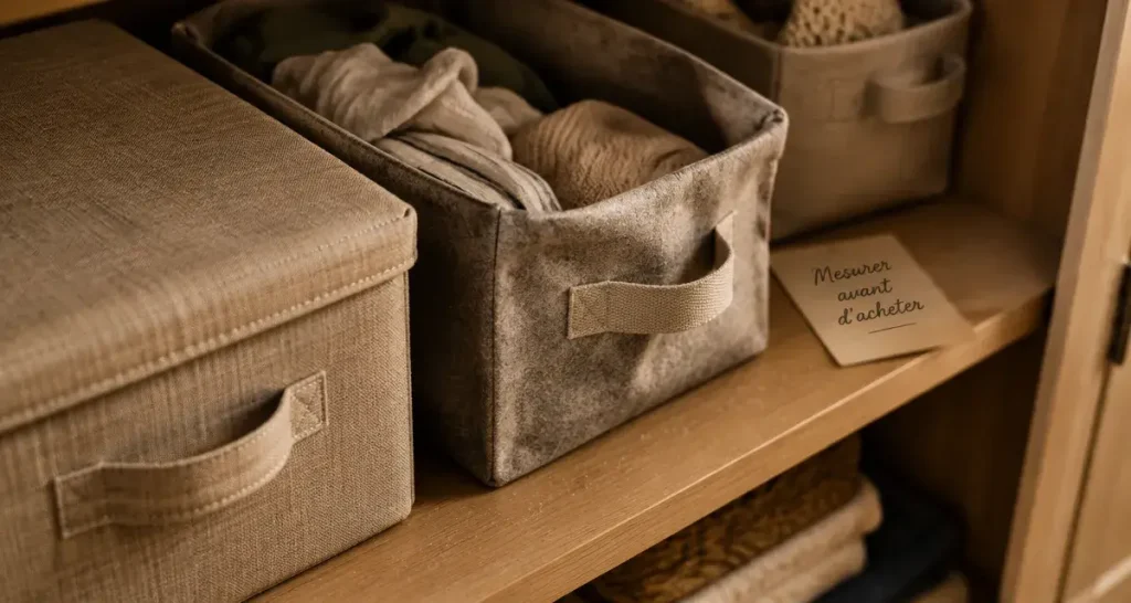 Boîte de rangement tissu : le fond qui s&rsquo;affaisse et 4 critères pour bien choisir
