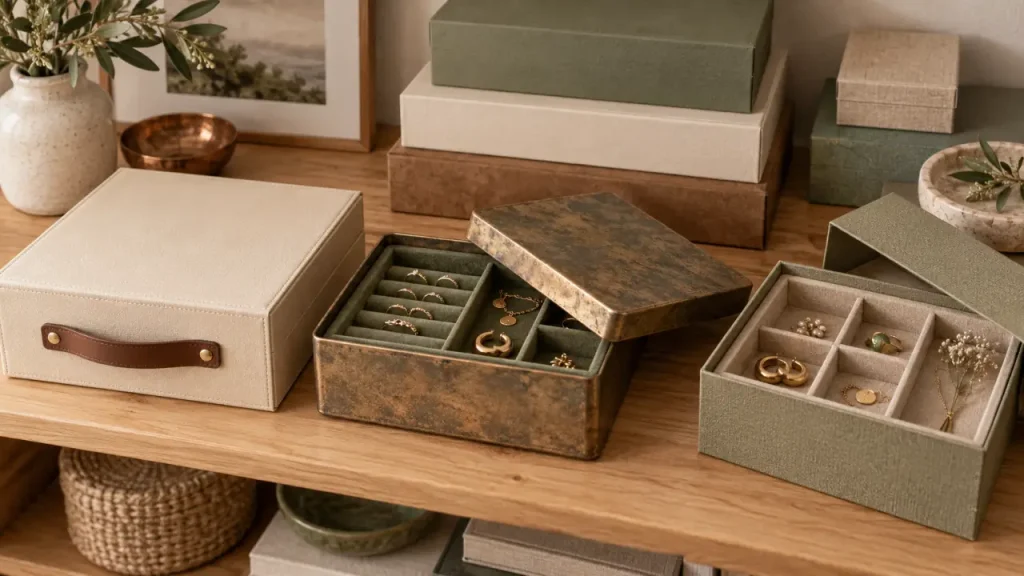 Boîte décorative de rangement : du style sur l’étagère, pas du bazar sous le couvercle