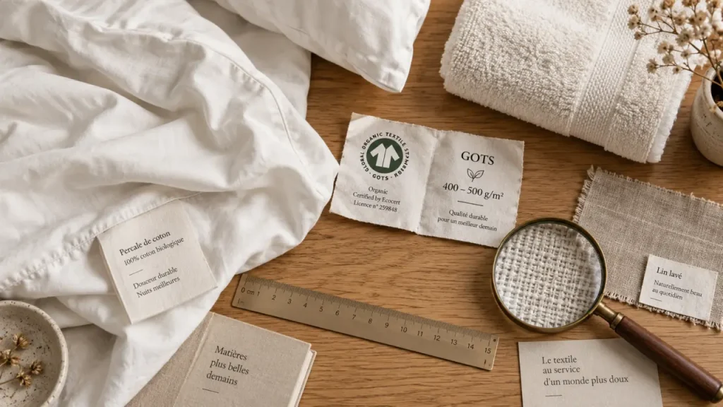 Linge de maison de qualité : cinq critères concrets à vérifier avant l’achat