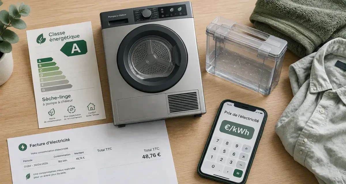 sèche linge classe a, économie d’énergie et facture électricité
